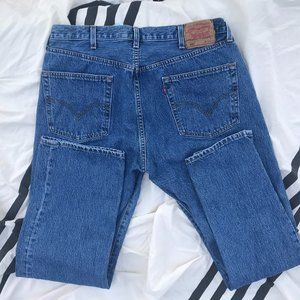 LEVI'S 501 BLUE JEANS MEN'S DENIM WAIST 38 LENGTH 32 button fly mens